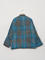 The Ladhiya Quilted Indigo Kantha Jacket Wholesale