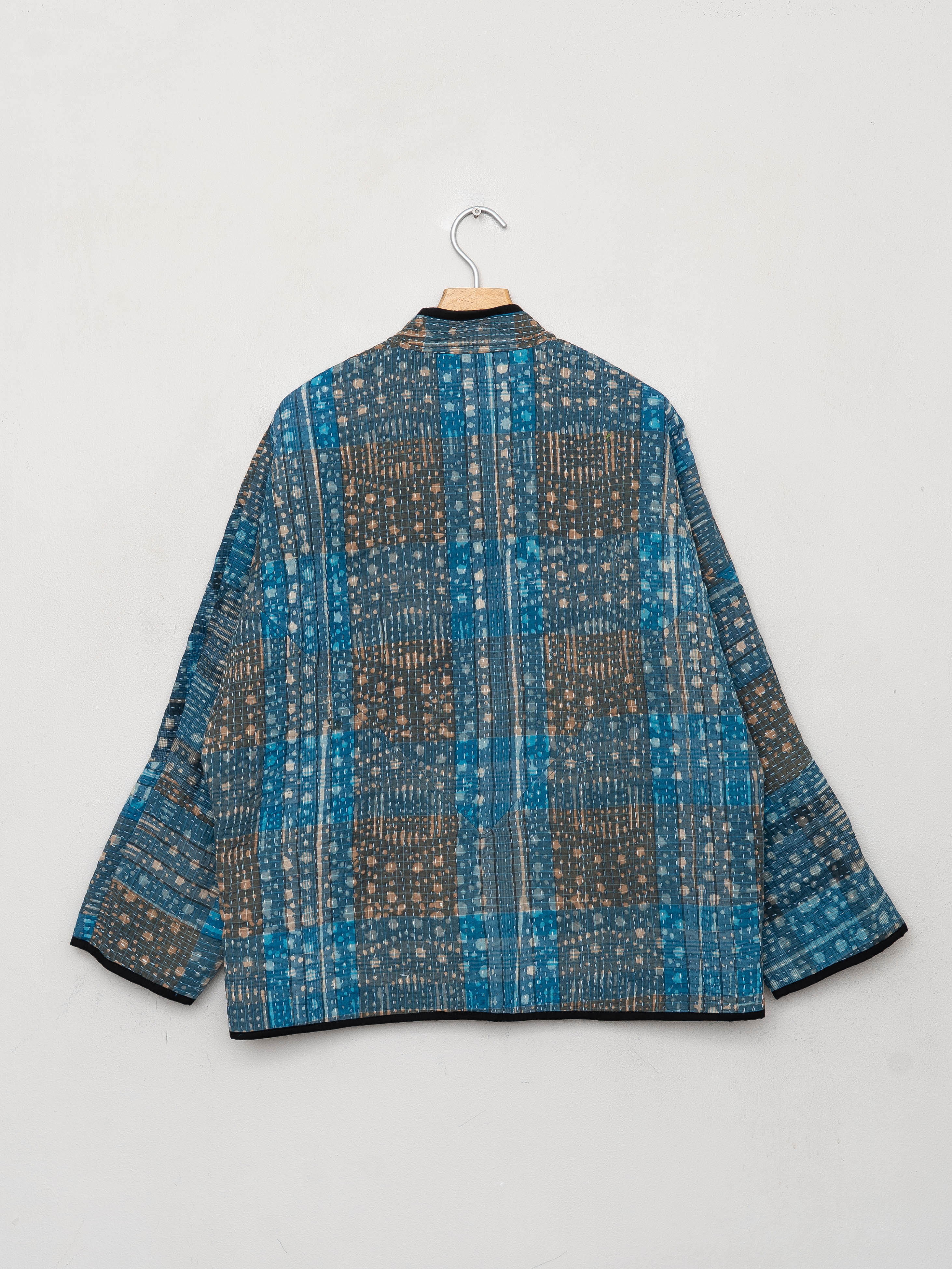 The Ladhiya Quilted Indigo Kantha Jacket Wholesale