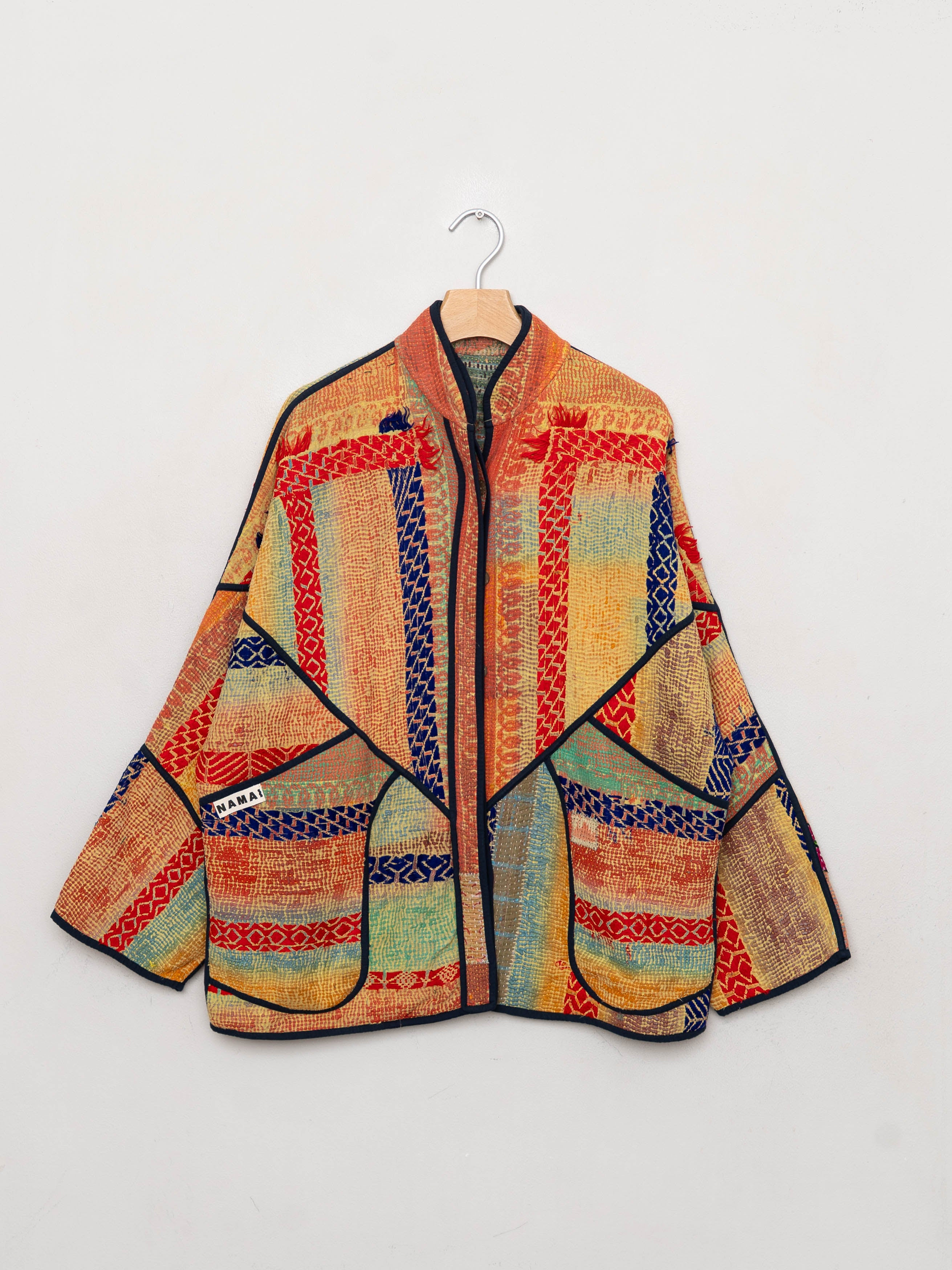 The Ladhiya Quilted Patchwork Kantha Jacket