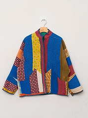 The Ladhiya Quilted Patchwork Kantha Jacket