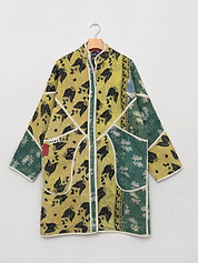 The Sai Quilted Patchwork Kantha Coat