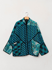 The Ladhiya Quilted Patchwork Kantha Jacket