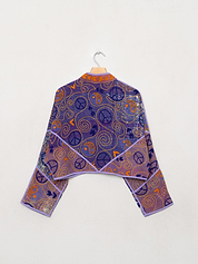 The Kaira Cropped Suzani Quilted Kantha Jacket