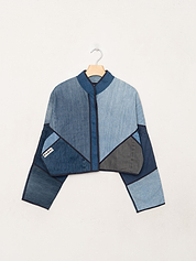 The Kaira Cropped Denim Jacket - Small