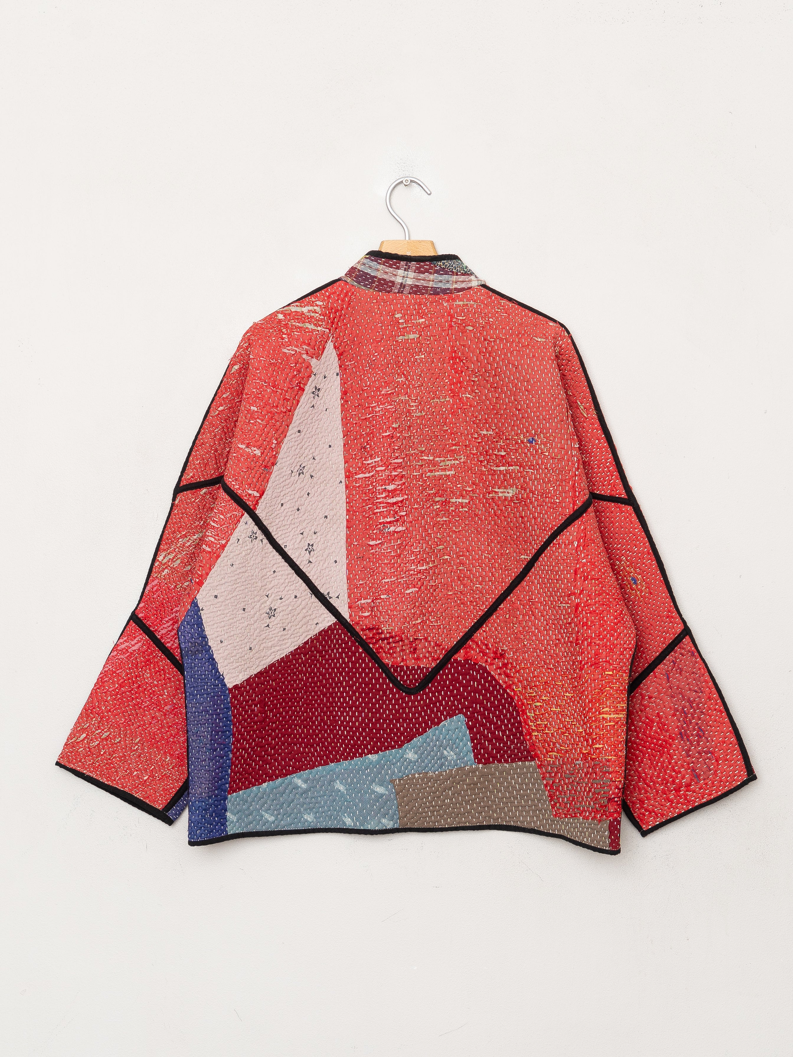 The Ladhiya Quilted Patchwork Kantha Jacket