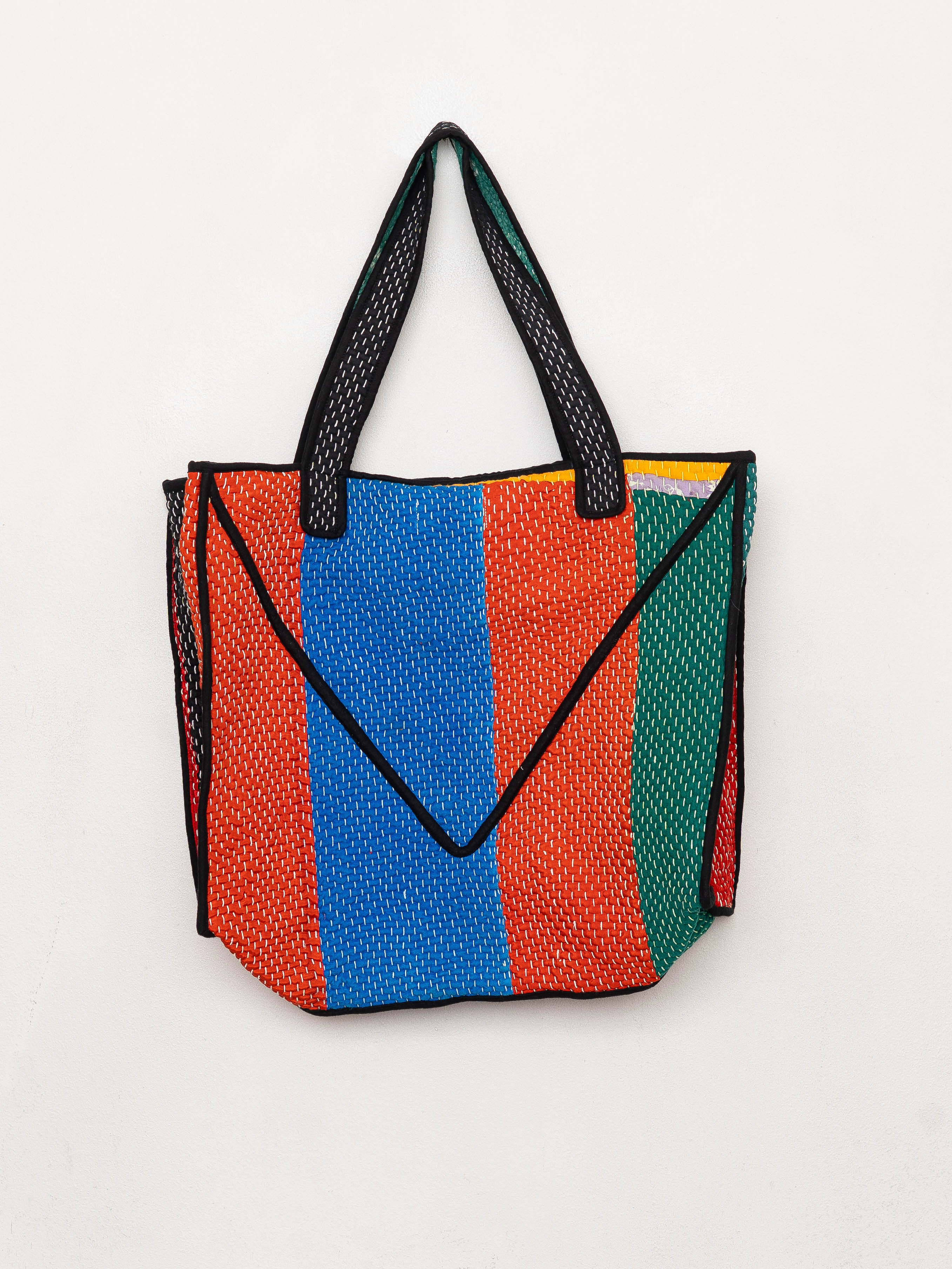 The Raksa Quilted Kantha Bag