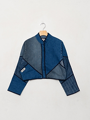 The Kaira Cropped Denim Jacket - Small