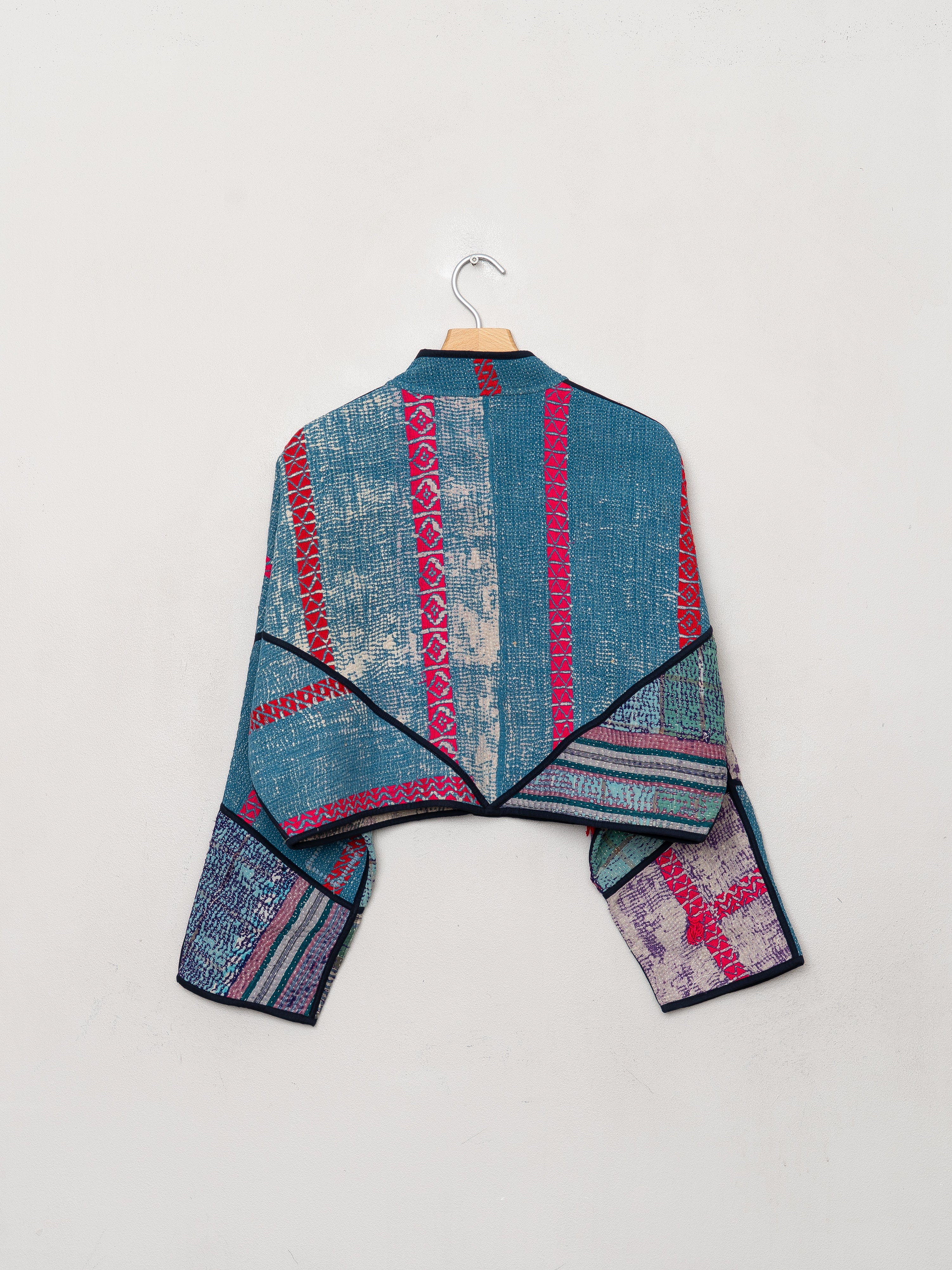 The Kaira Cropped Quilted Patchwork Kantha Jacket Wholesale