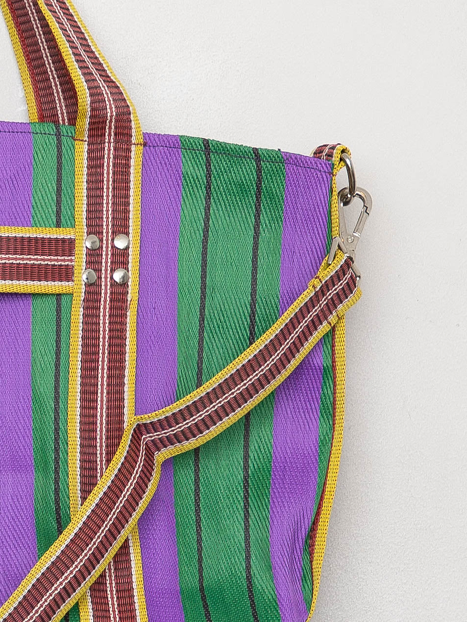 The Goa Recycled Nylon Travel Tote - Grape Verde