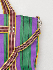 The Goa Recycled Nylon Travel Tote - Grape Verde