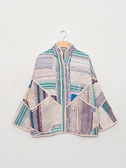 The Ladhiya Quilted Patchwork Kantha Jacket