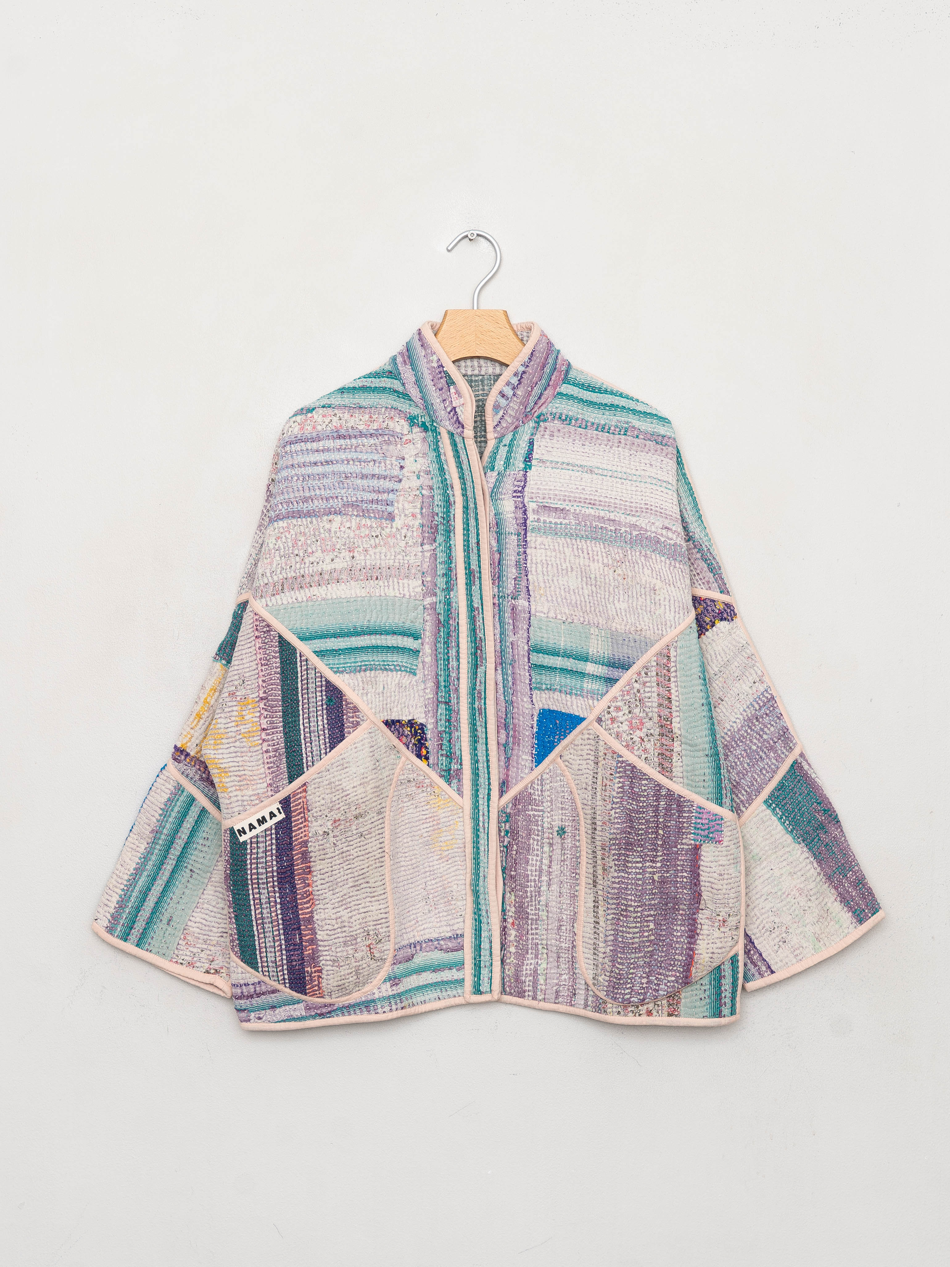 The Ladhiya Quilted Patchwork Kantha Jacket
