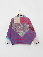 The Ladhiya Petite Quilted Patchwork Kantha Jacket