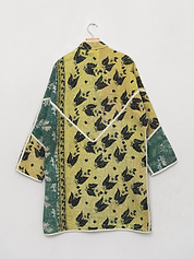 The Sai Quilted Patchwork Kantha Coat