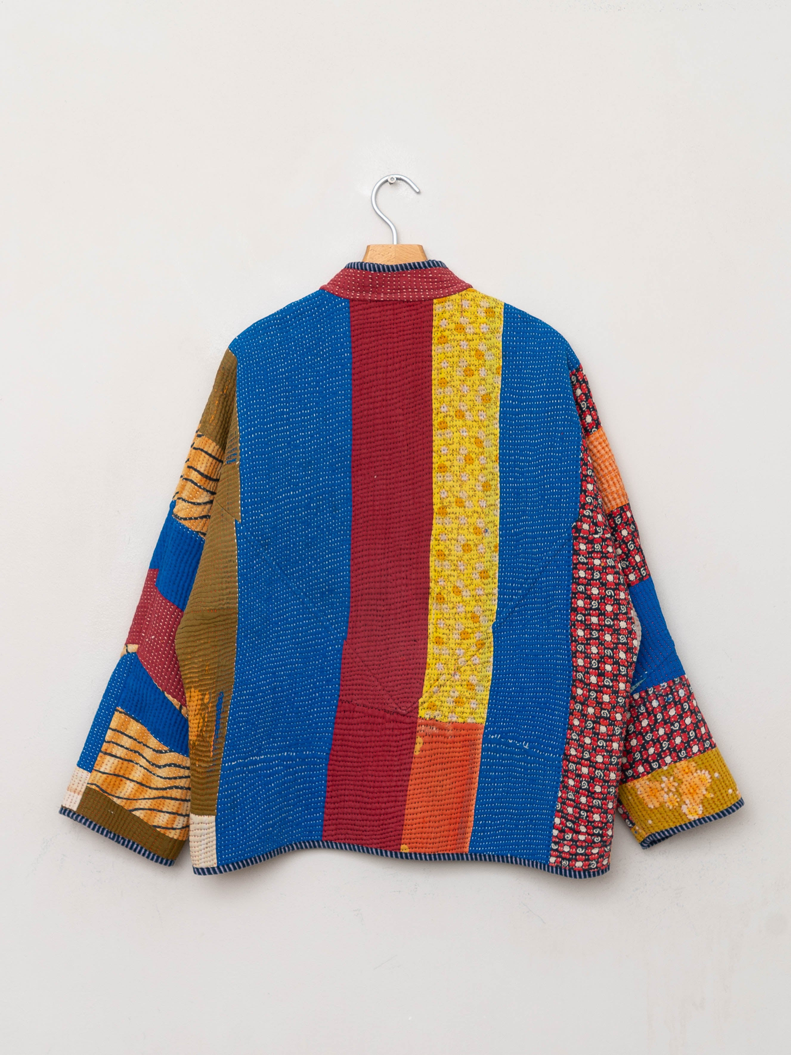The Ladhiya Quilted Patchwork Kantha Jacket