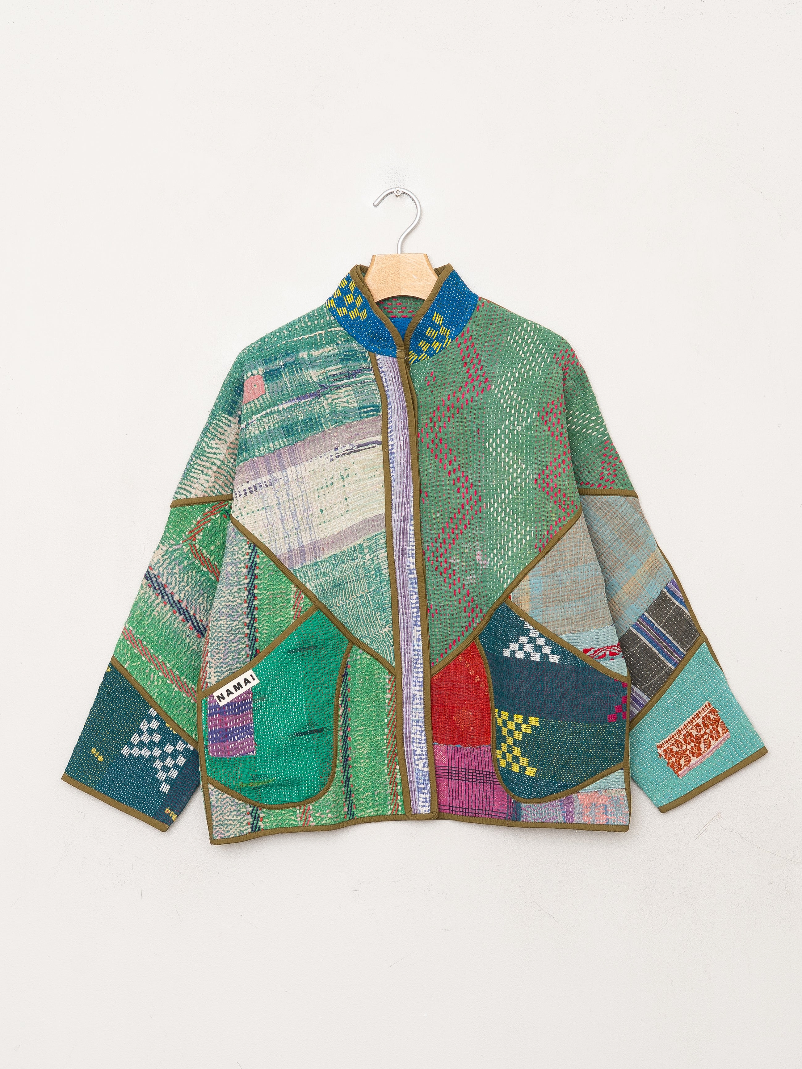 The Ladhiya Petite Quilted Patchwork Kantha Jacket