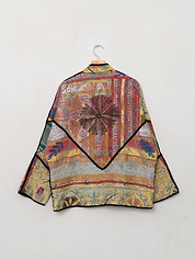 The Ladhiya Quilted Suzani Kantha Jacket