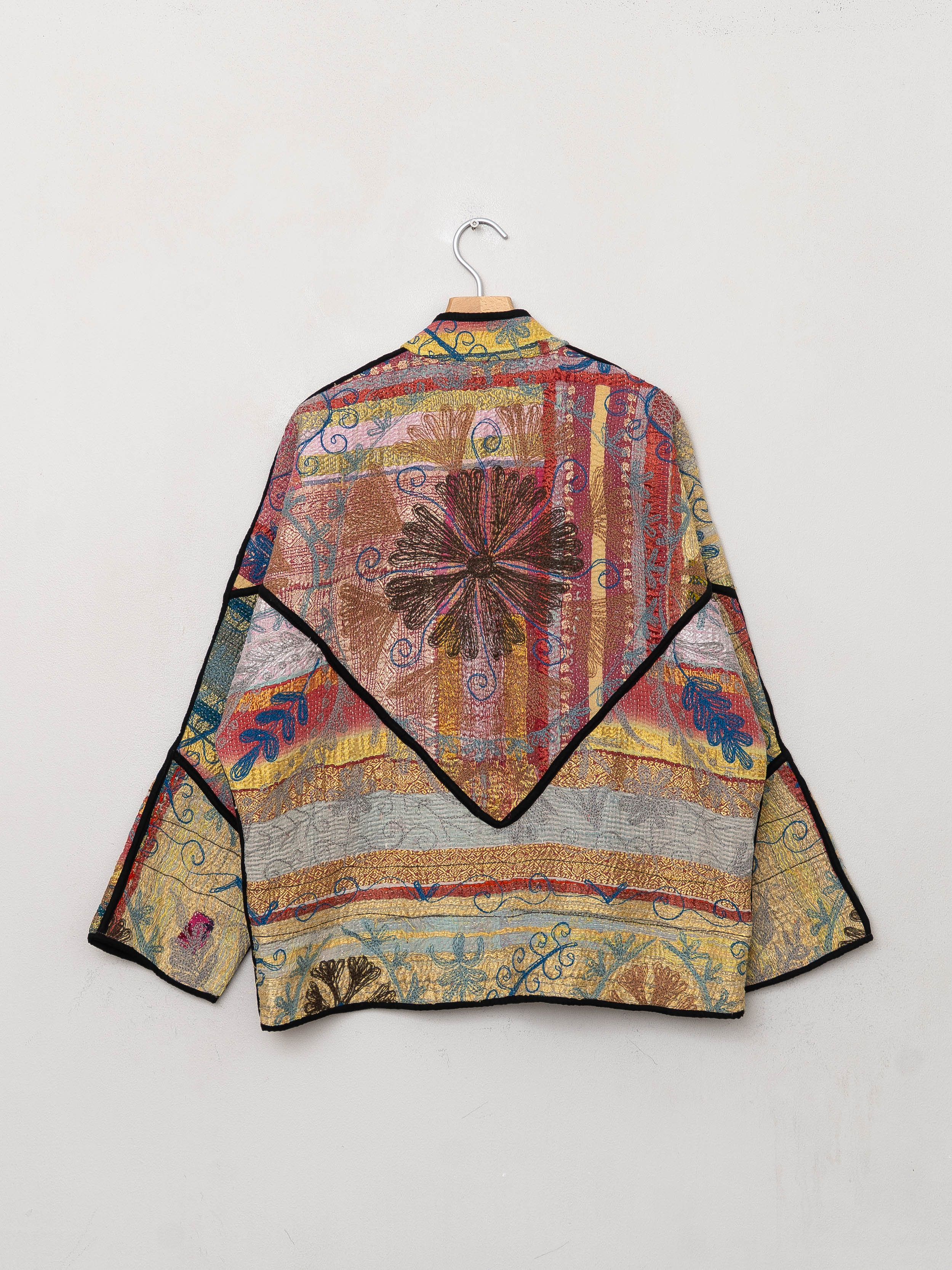 The Ladhiya Quilted Suzani Kantha Jacket