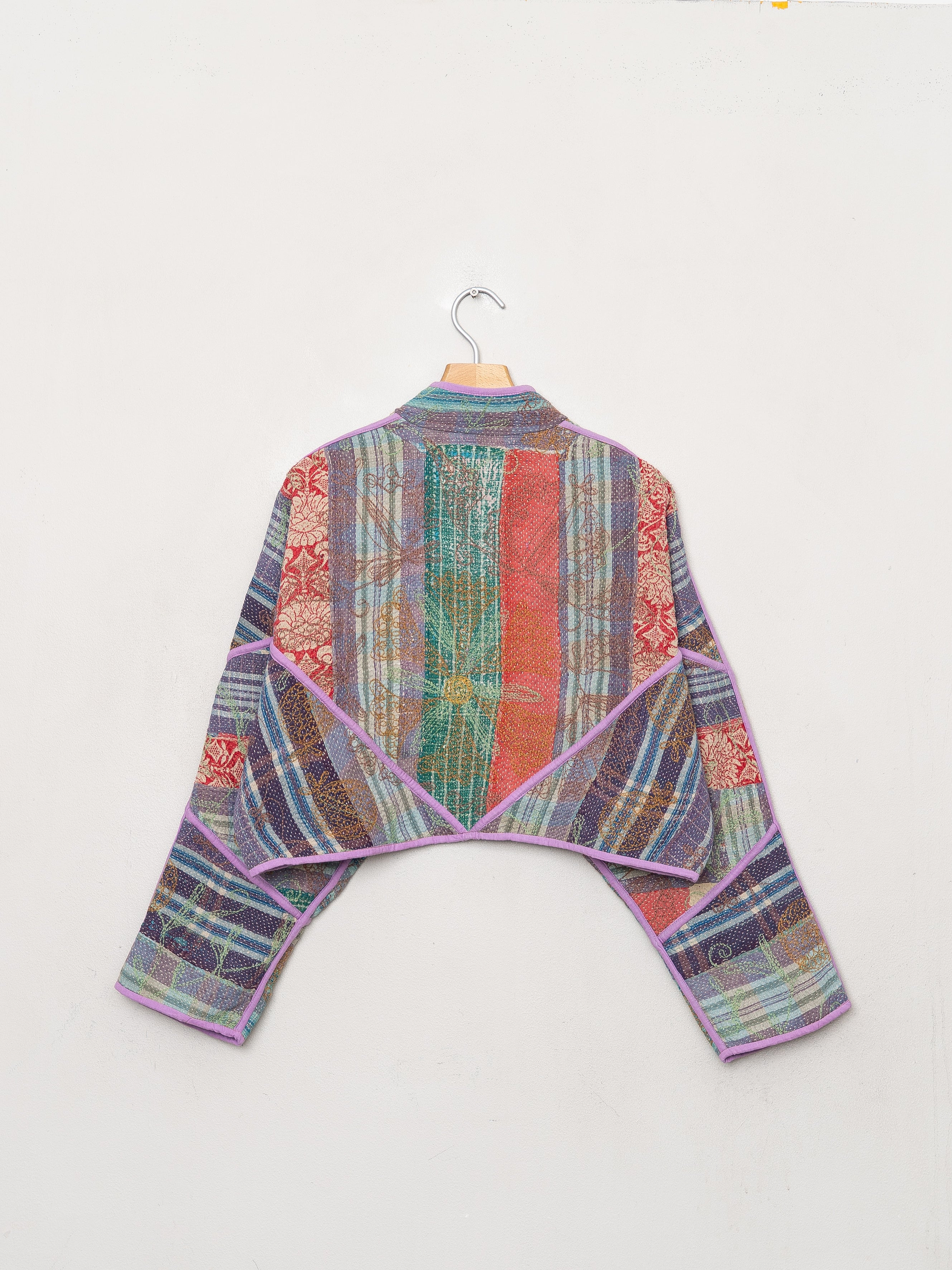 The Kaira Cropped Suzani Quilted Kantha Jacket Wholesale