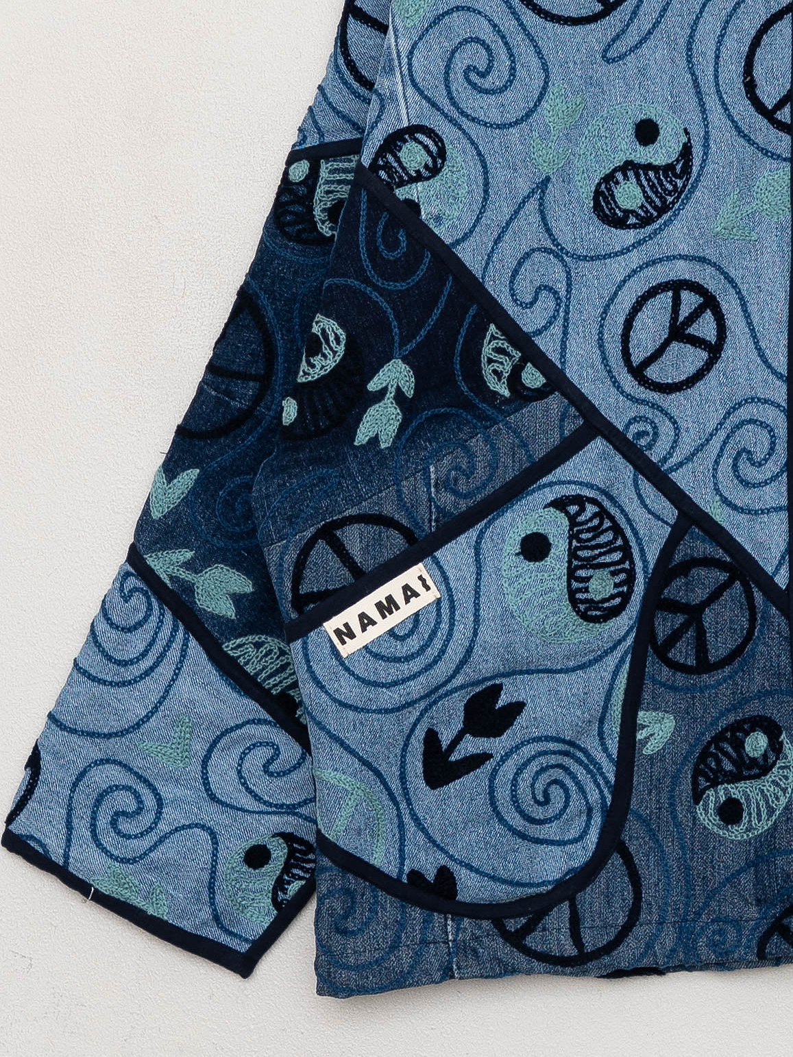 The Ladhiya Denim Suzani Jacket - Small