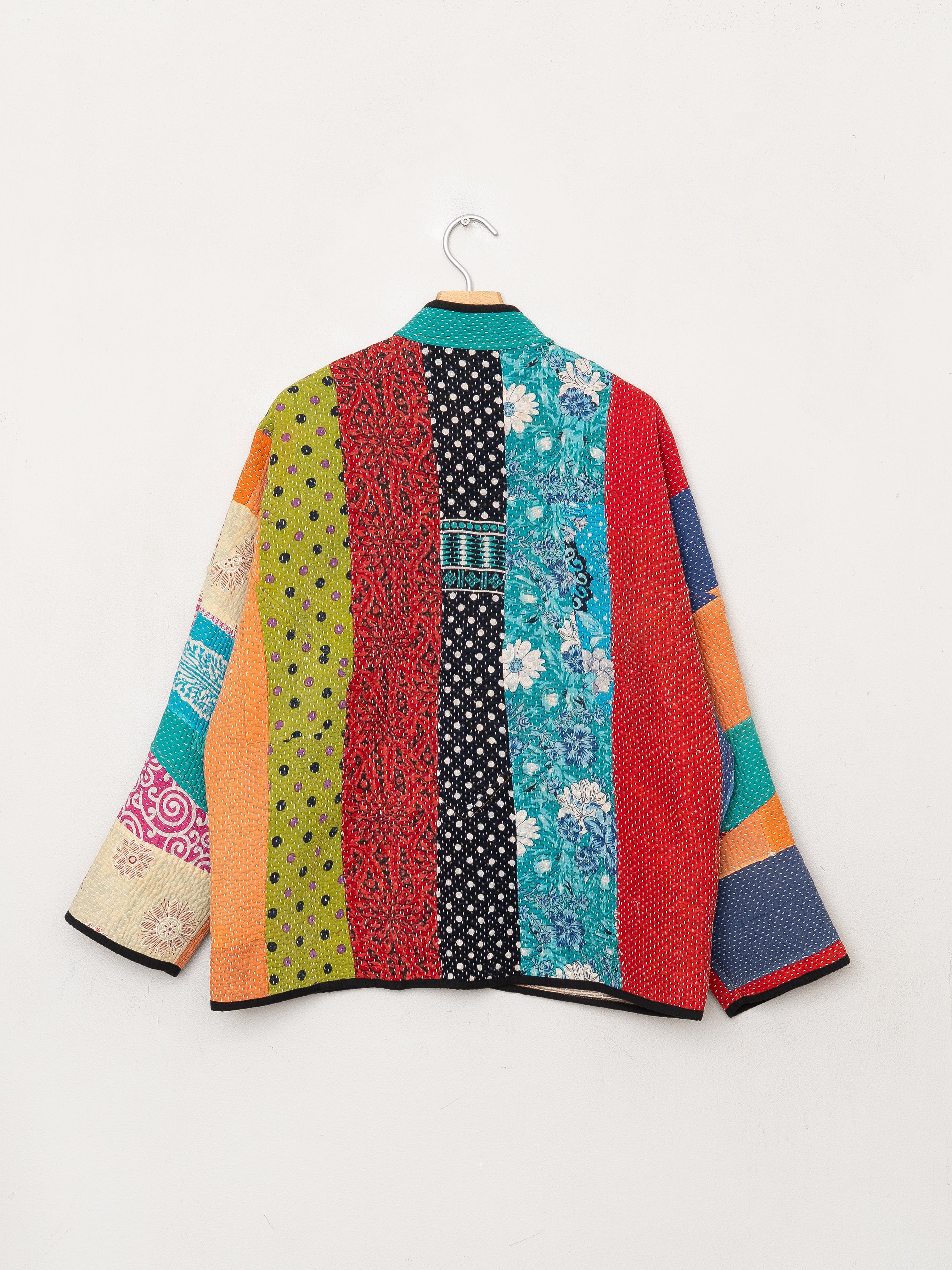 The Ladhiya Quilted Patchwork Kantha Jacket