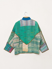 The Ladhiya Petite Quilted Patchwork Kantha Jacket