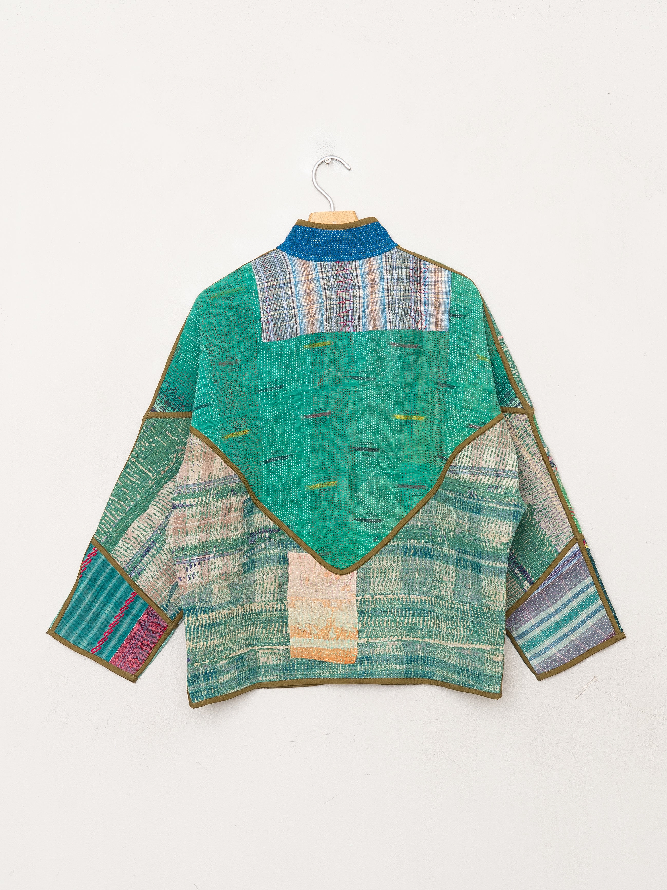 The Ladhiya Petite Quilted Patchwork Kantha Jacket