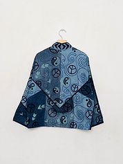 The Ladhiya Denim Suzani Jacket - Small