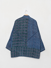 The Narmada Quilted Patchwork Kantha Jacket