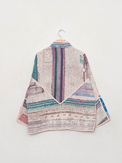The Ladhiya Quilted Patchwork Kantha Jacket