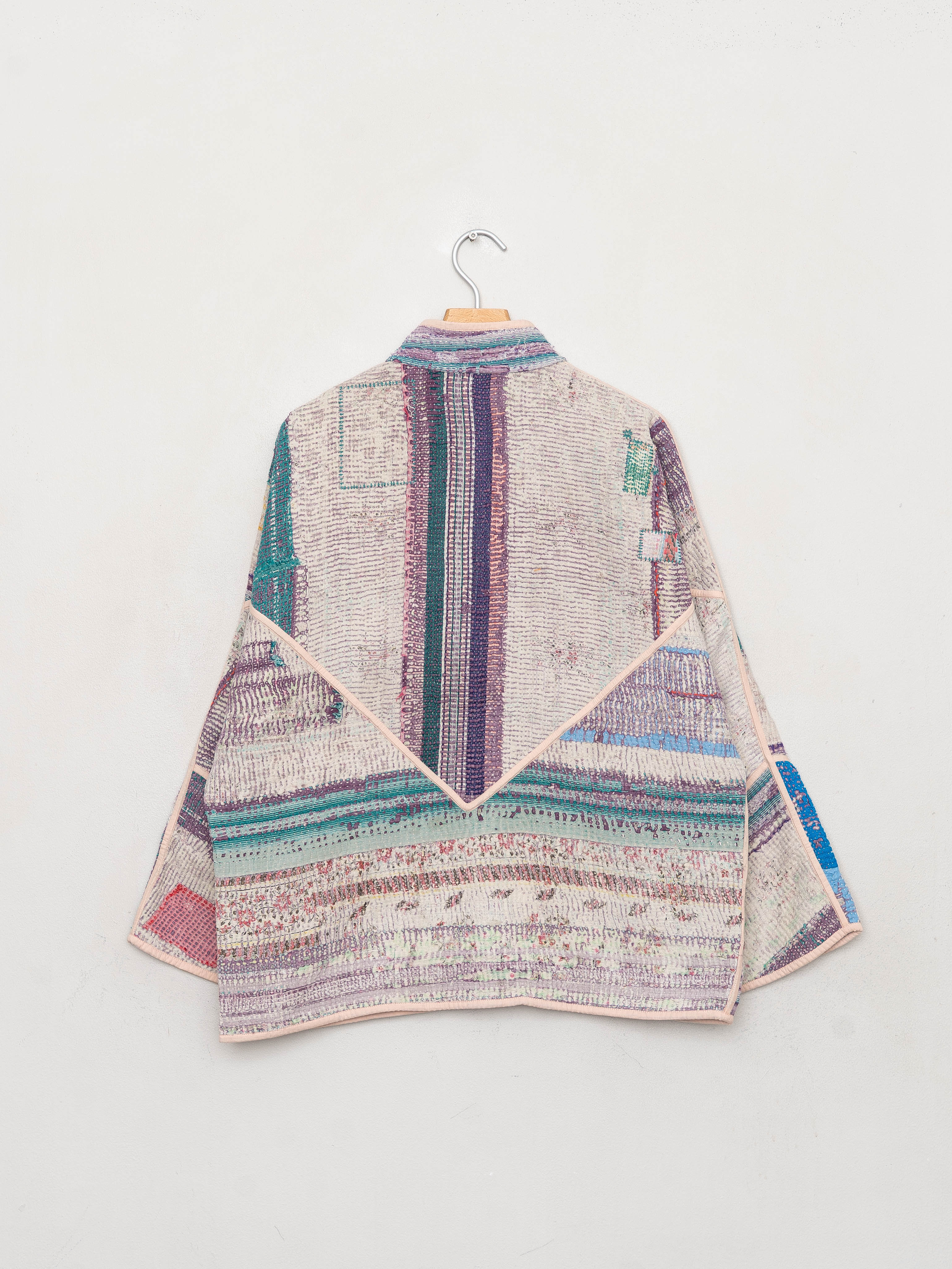 The Ladhiya Quilted Patchwork Kantha Jacket