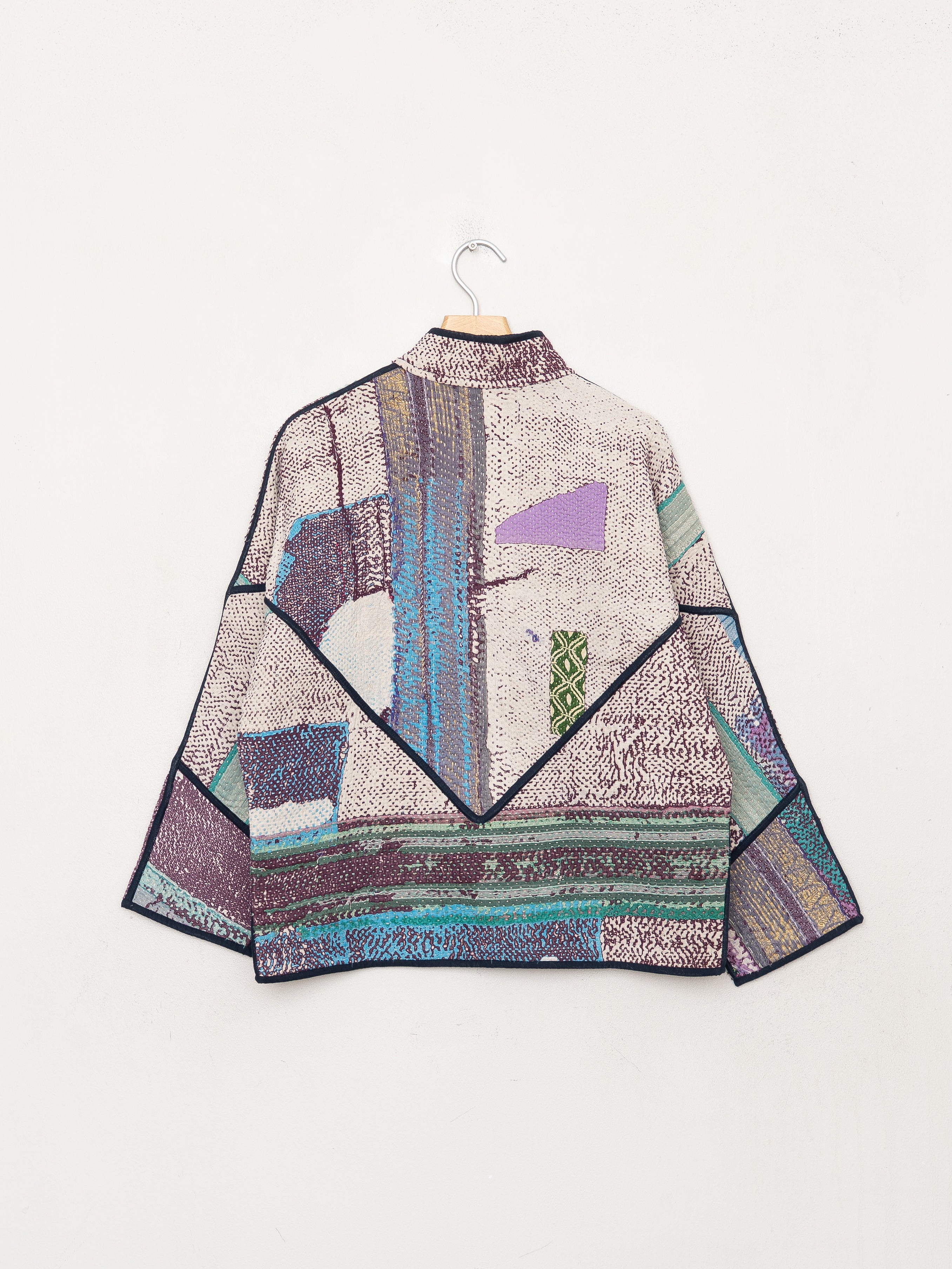 The Ladhiya Petite Quilted Patchwork Kantha Jacket