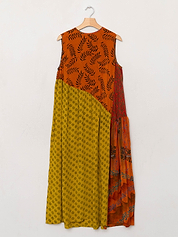 The Anan Long Dress  - Extra Small / Small - Upcycled Silk