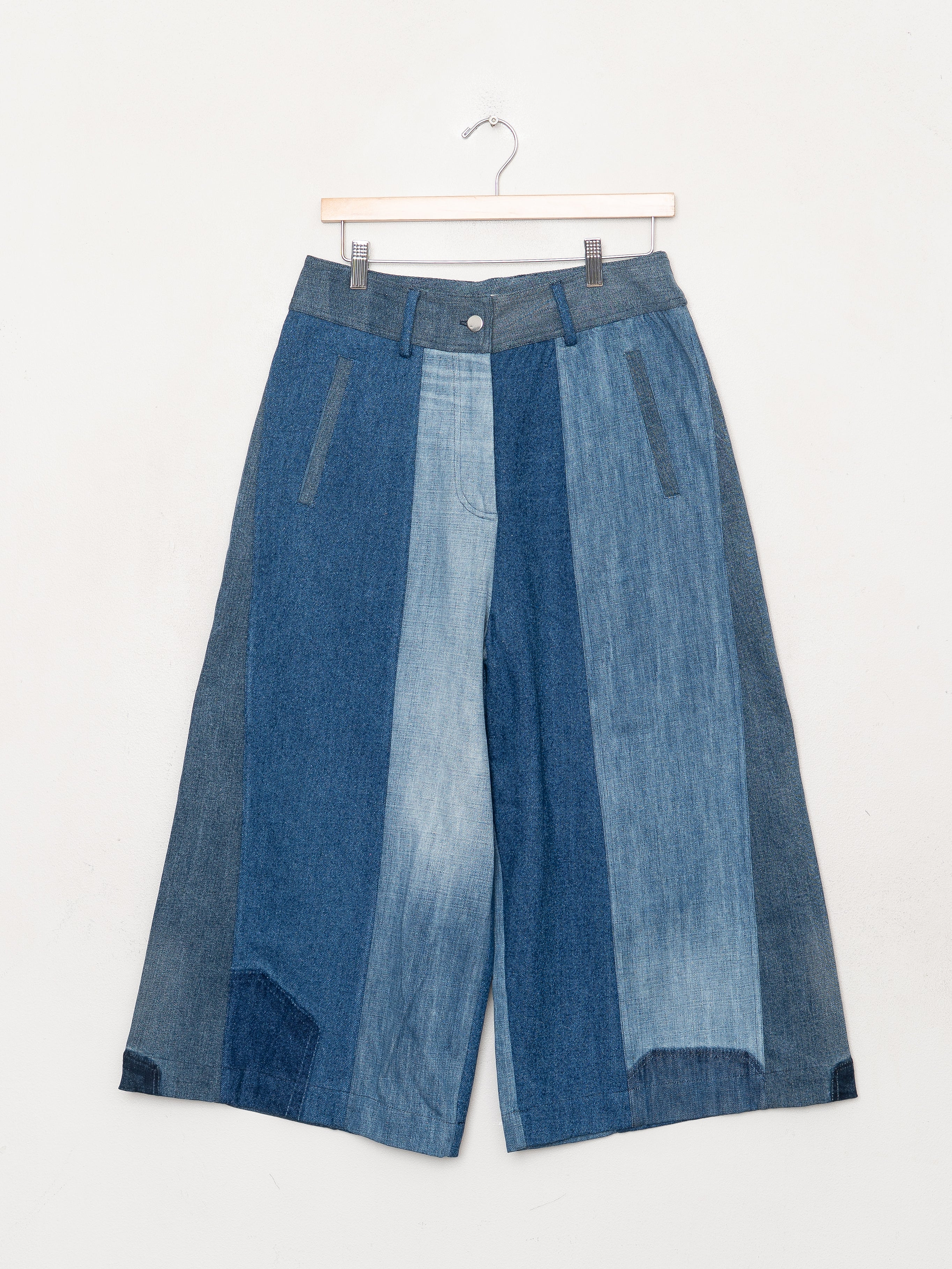 The Nadi Denim Flared Culotte Jeans - Medium