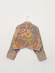 The Kaira Cropped Suzani Quilted Kantha Jacket Wholesale