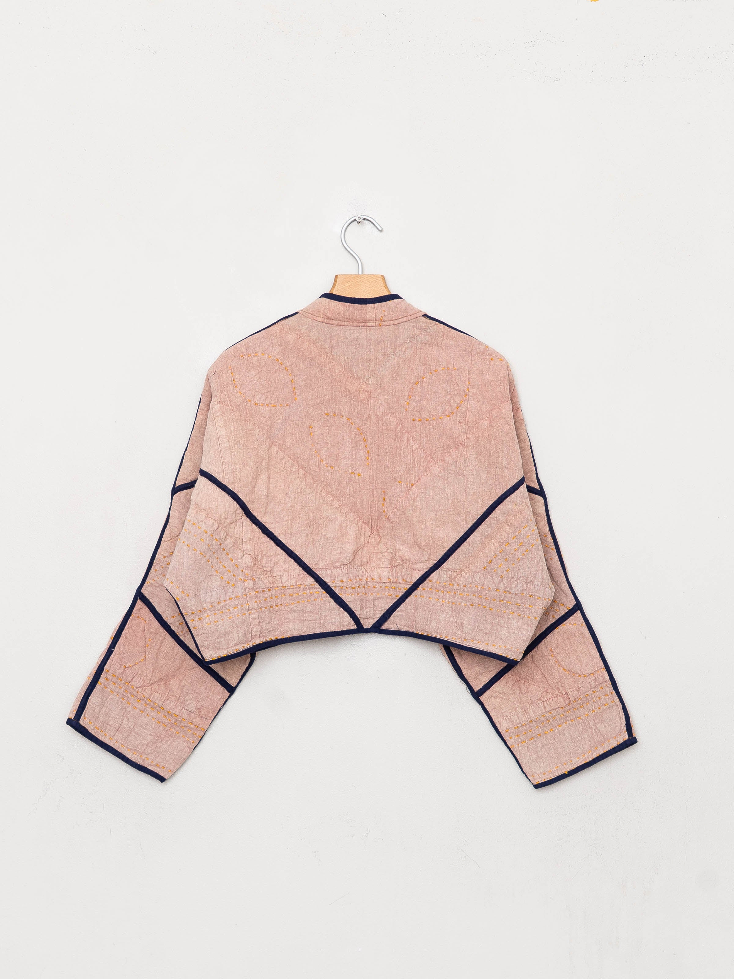 The Kaira Cropped Suzani Cut Out Kantha Jacket