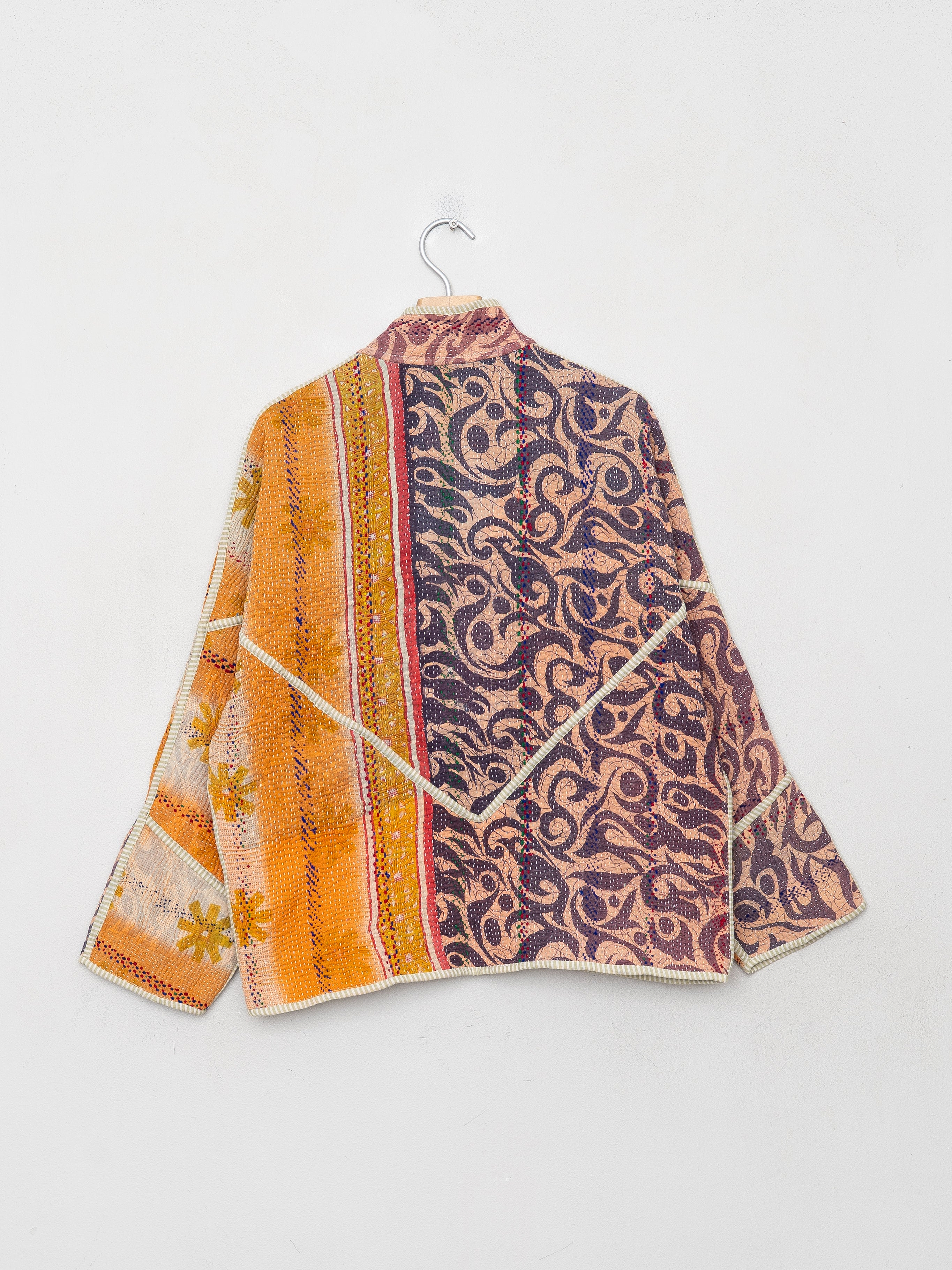 The Ladhiya Petite Quilted Patchwork Kantha Jacket