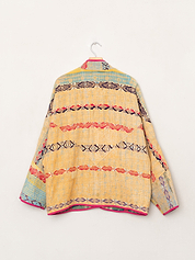 The Ladhiya Quilted Patchwork Kantha Jacket