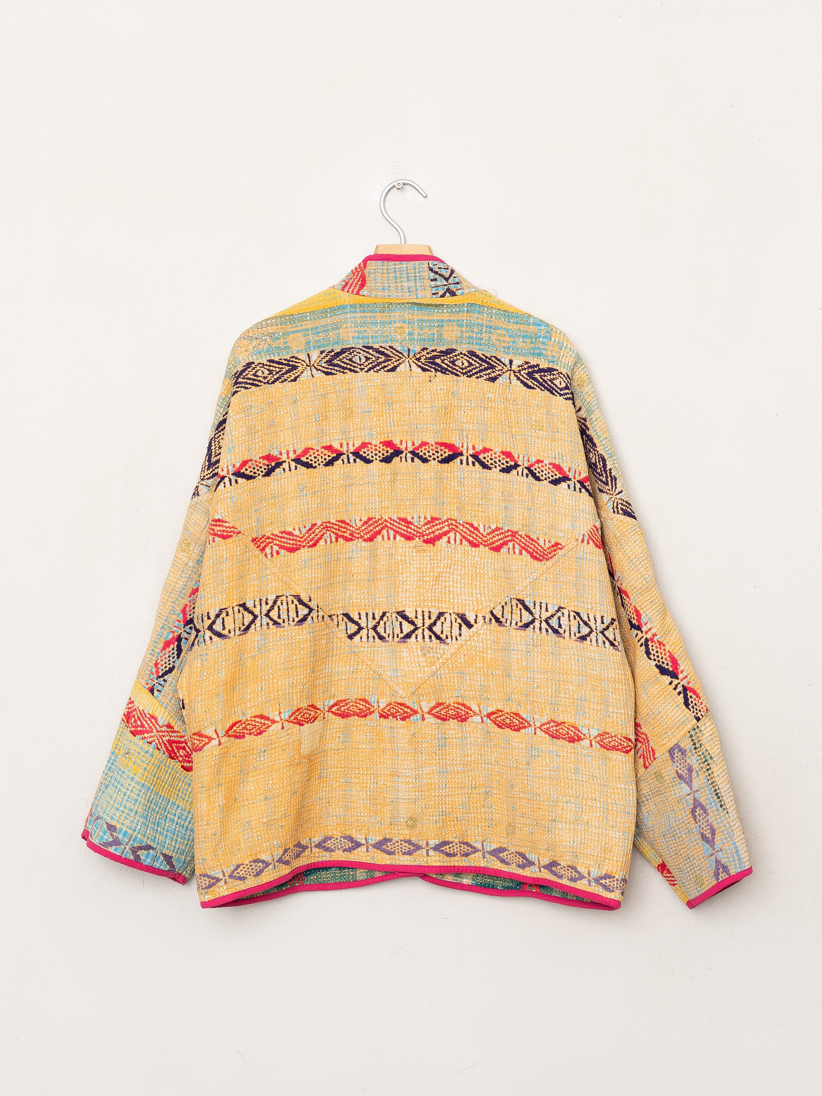 The Ladhiya Quilted Patchwork Kantha Jacket