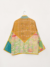 The Ladhiya Quilted Patchwork Kantha Jacket