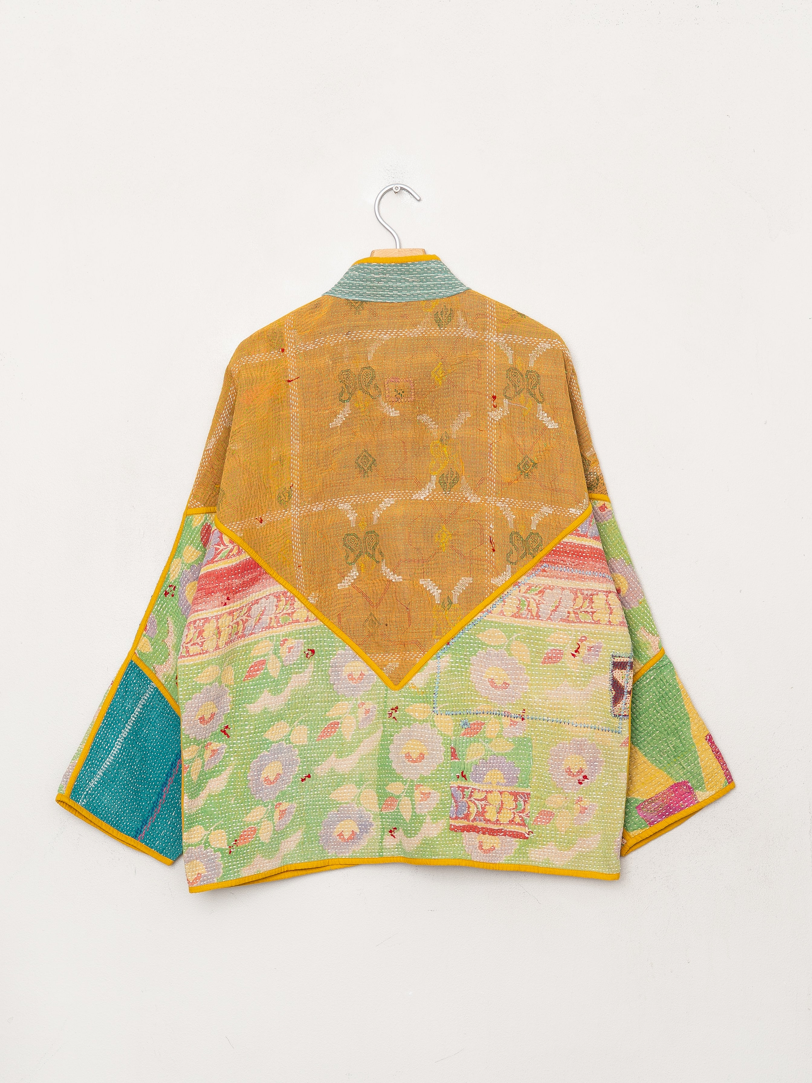 The Ladhiya Quilted Patchwork Kantha Jacket