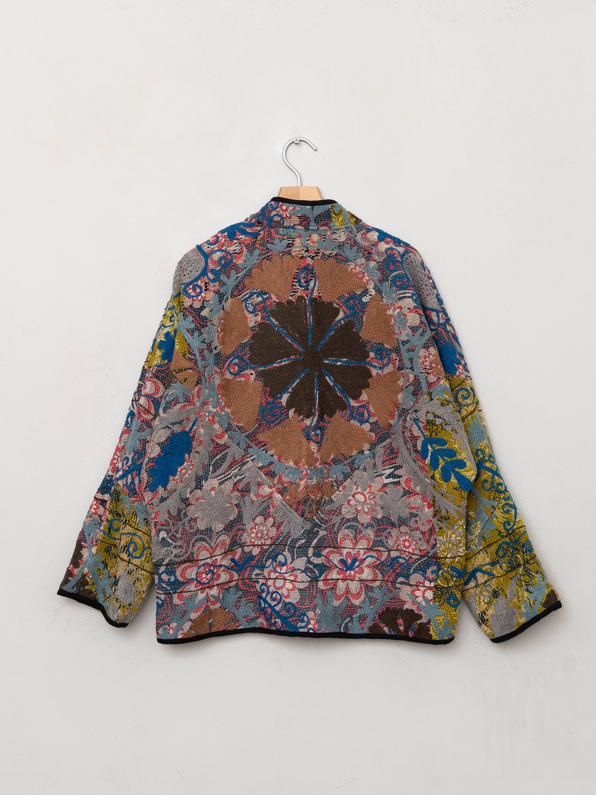 The Ladhiya Quilted Suzani Kantha Jacket