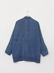 The Narmada Quilted Patchwork Kantha Jacket