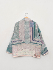 The Ladhiya Quilted Patchwork Kantha Jacket