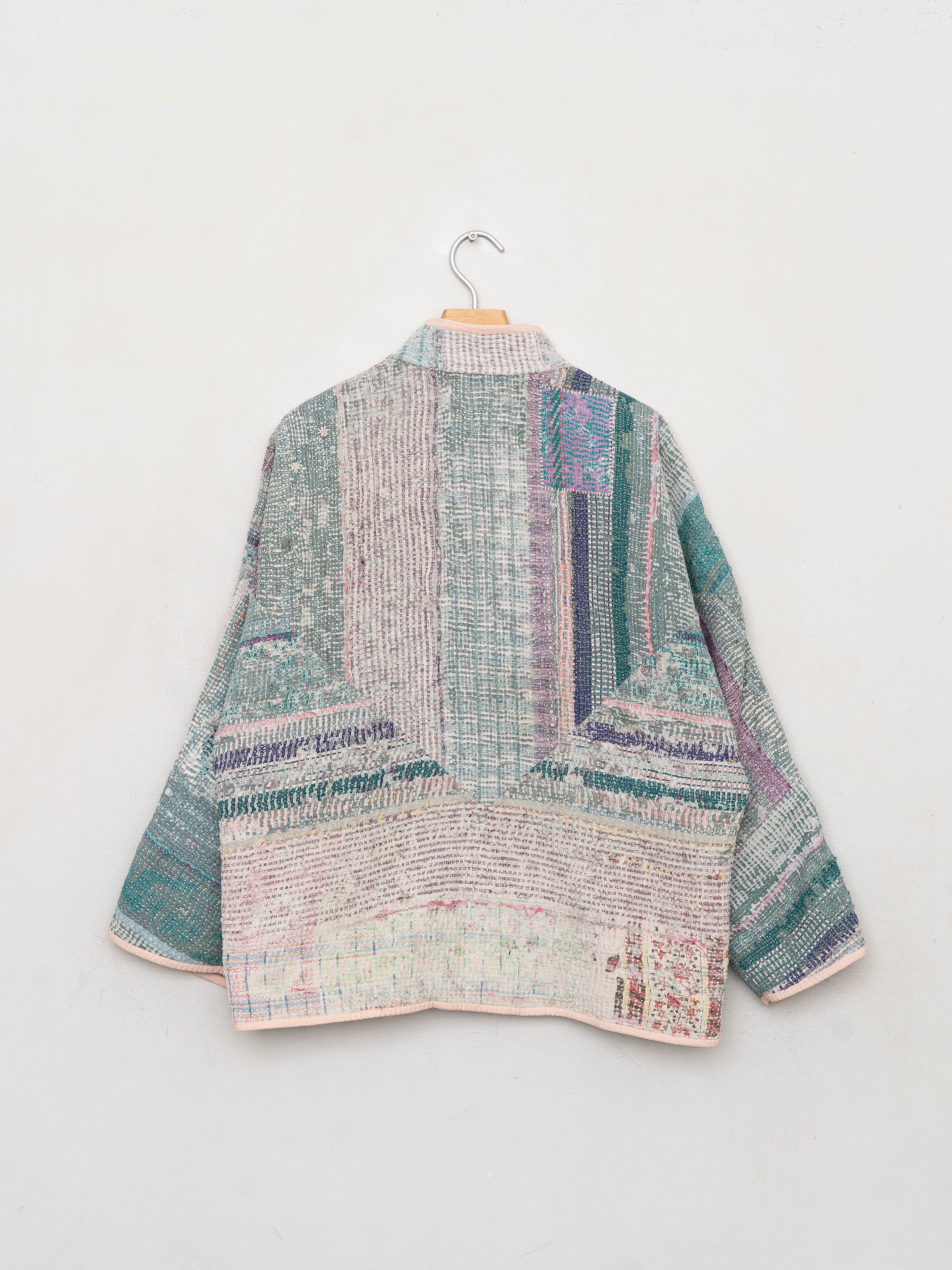 The Ladhiya Quilted Patchwork Kantha Jacket