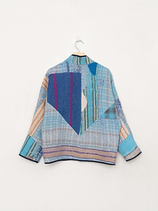 The Ladhiya Petite Quilted Patchwork Kantha Jacket