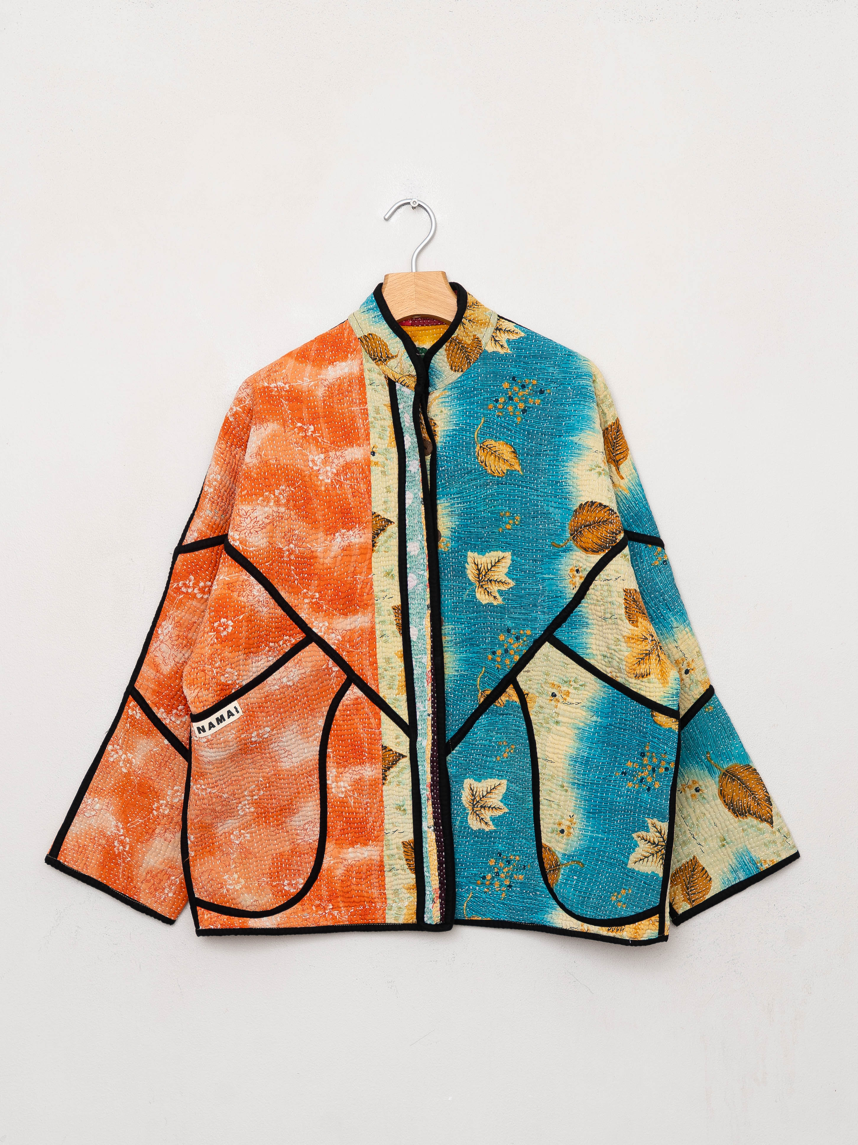 The Ladhiya Quilted Patchwork Kantha Jacket