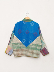 The Ladhiya Petite Quilted Patchwork Kantha Jacket