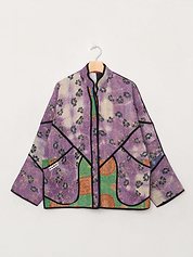 The Ladhiya Quilted Patchwork Kantha Jacket