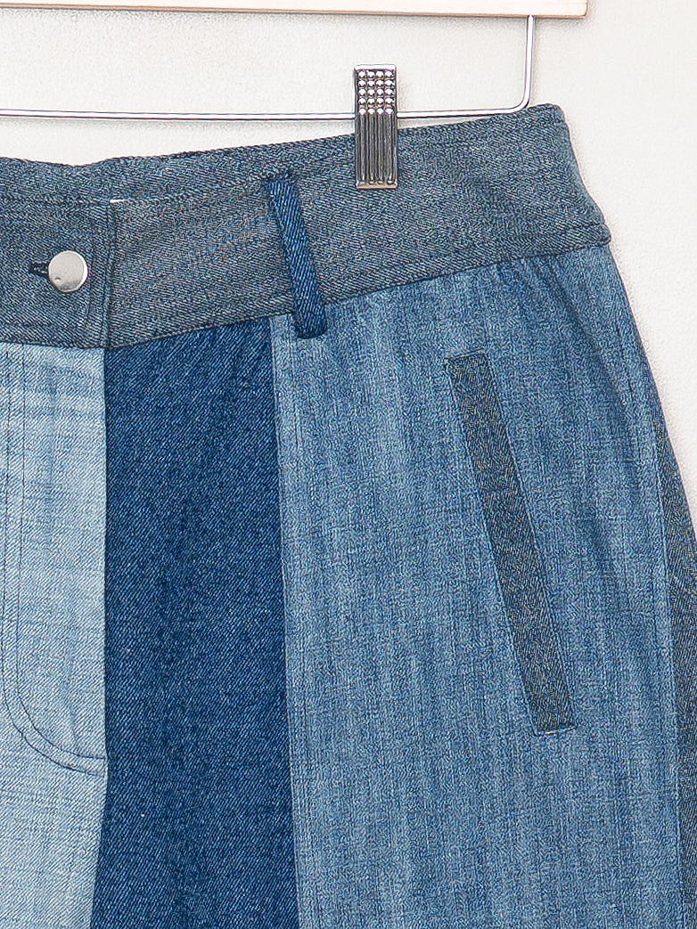 The Nadi Denim Flared Culotte Jeans - Medium
